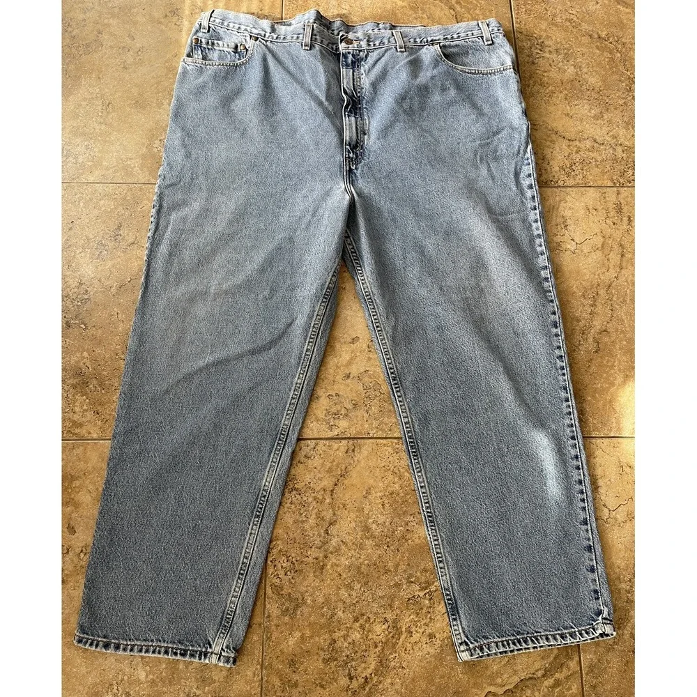 Levi's Signature Relaxed Fit 540 Size 50x30 (48X30 ) Faded Blue Denim